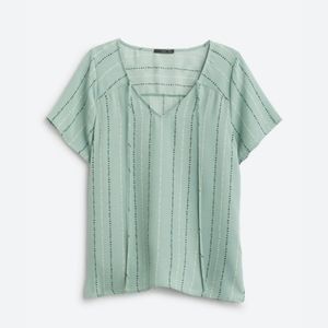 Light Green Tie Detail Top